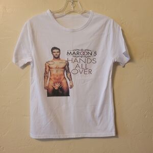 White Maroon 5 Graphic T-Shirt